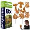 KADAX Gartenstecker aus Cortenstahl, 8er Set, Rostfiguren Produktbild-Vorschau 1
