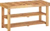 vidaXL Schuhregal 90 × 32 × 46 cm Massivholz Akazie Produktbild-Vorschau 5