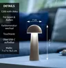 Northpoint Moderne LED Tischleuchte in Pilzform taupe im Produktbild-Vorschau 6