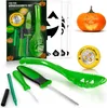 com-four® 14-teiliges Kürbis Schnitz-Set für Halloween - Produktbild-Vorschau 1