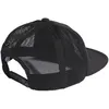 The back view of a black mesh trucker cap. Náhled obrázku produktu