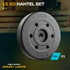 TREX SPORT Hantelscheibe 15 kg TX-015HS | Kunststoff Produktbild-Vorschau 2