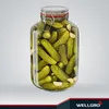 WELLGRO Einmachgläser mit Bügelverschluss rund 4880ml - Produktbild-Vorschau 3