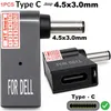 DELL 4,5 x 3,0 mm DC Anschluss auf USB-C Buchse Adapter Produktbild-Vorschau 1