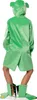 A person wearing a green frog costume, shown from the back. Produktbild-Vorschau