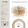 TecTake Lignea Lux, 1 žárovek, E27, Hnědá Náhled obrázku produktu 10