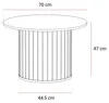 Couchtisch ELODIE 70 cm kaschmir Produktbild-Vorschau 6