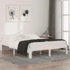 vidaXL Posteľ z masívu biela borovica 140x190 cm Náhľad obrázku produktu 2