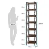 Tribesigns rohový regál so 7 úrovňami, 200 cm vysoký úložný Náhľad obrázku produktu 2