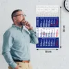 3 Monatskalender 2027 Wandkalender Blau Datumsschieber Produktbild-Vorschau 3