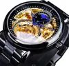 Montre FORSINING LU-14505 - Élégance Noire pour Hommes Voir les images du produit 1