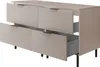 Badezimmerschrank, Kaschmir + schwarzer Griff, 120 x 77 x Produktbild-Vorschau 1
