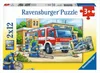 2 x 12 Teile Ravensburger Kinder Puzzle Polizei und Produktbild-Vorschau 1
