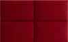 Komvortowy | Polsterpaneel | Wandkissen Velours Rot 30x60 Produktbild-Vorschau 2