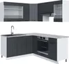 Cuisine en angle Vicco Fame-Line Anthracite maison de Voir les images du produit 1