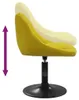 vidaXL Chaise de salle à manger 4 pcs. Pivotant jaune Voir les images du produit 6