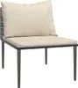 A single outdoor chair with cushions, presented on a white background. Podgląd zdjęcia produktu