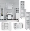 Meubles bain Vicco Fynn Blanc 4 pièces, avec armoire haute, Voir les images du produit 2