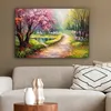 MuchoWow® - Leinwandbilder - Aquarell - Natur - Bäume - Produktbild-Vorschau 5