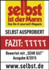 A marketing image for a magazine with text and a rating. Náhled obrázku produktu