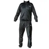 A black tracksuit is displayed against a white background. Produktbild-Vorschau