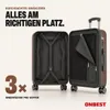 ONBEST Hartschalen Koffer Set | 4-teilig | Braun | mit Produktbild-Vorschau 8