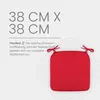 Kussen voor stoelen, canvas, bordeauxrood, 38x38x2 cm Productafbeelding-voorbeeld 4