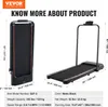 A marketing image showing a foldable treadmill and its specifications. Anteprima dell’immagine prodotto