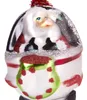 BRUBAKER Santa Claus in a Helicopter Green - Ručně malovaná Náhled obrázku produktu 3