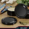 WELLGRO 50x Einmachdeckel TO82 - schwarz - Twist-Off-Deckel Produktbild-Vorschau 4