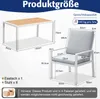 MeXo Gartenlounge-Set Gartenmöbel Set Aluminium 6 Personen, Produktbild-Vorschau 7
