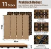 Jayseuw WPC 11x Holzfliesen Terrassenfliesen á 30 x 30 x Produktbild-Vorschau 2