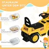 HOMCOM Sitzbagger Aufsitzbagger mit Schaufel, Hupe, für Produktbild-Vorschau 5