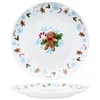 A Christmas-themed plate with gingerbread man and candy cane decorations. Náhled obrázku produktu