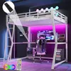 STILVORA Hochbett 140x200 mit Produktbild-Vorschau 4