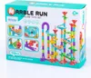 The image shows the retail packaging of a marble run toy set. Produktbild-Vorschau