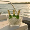 Relaxdays Getränkekühler, 6l Partywanne, Sekt, Bier, Wein Produktbild-Vorschau 2
