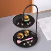 Dessertregal, Obstständer, rund, 2 Etagen, Eisen, Produktbild-Vorschau 6