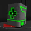 A laser level device is shown on a surface, with a red wedge indicating an angle. Náhled obrázku produktu