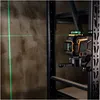 Plochá laserová vodováha 360 3D DEKO laserový kríž zelený Náhľad obrázku produktu 8