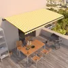 vidaXL Markise Automatisch Einziehbar 600x350 cm Gelb und Produktbild-Vorschau 2
