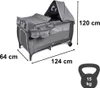 Lit de voyage pliable table à langer à deux niveaux max. 15 Voir les images du produit 2