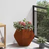 vidaXL Pflanzkübel Rostig 50 x 50 x 40 cm Wetterfeststahl Produktbild-Vorschau 4