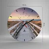 Wanduhr - Rund - Glasuhr - Eintrag auf der Strand - 40x40cm Produktbild-Vorschau 3