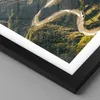 Gerahmtes Poster - Schwarzer Rahmen - Berge Weg Wald - Produktbild-Vorschau 2