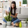 KOTARBAU® 2 St. Blumentopf Grau innen rund ⌀ 12 cm H: 12 cm Produktbild-Vorschau 8