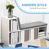 HOMCOM Bibliothèque banc 2 en 1 avec 5 compartiments de Voir les images du produit 3