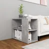 vidaXL Tavolino grigio cemento 60x30x50 cm materiale a base Anteprima dell’immagine prodotto 9