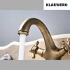 KLARWERK® EVA | Vintage Wasserhahn Bad Gold Messing Produktbild-Vorschau 4