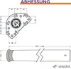 Camar Tischbein höhenverstellbar 1100-1200mm rund ø 60mm Produktbild-Vorschau 5